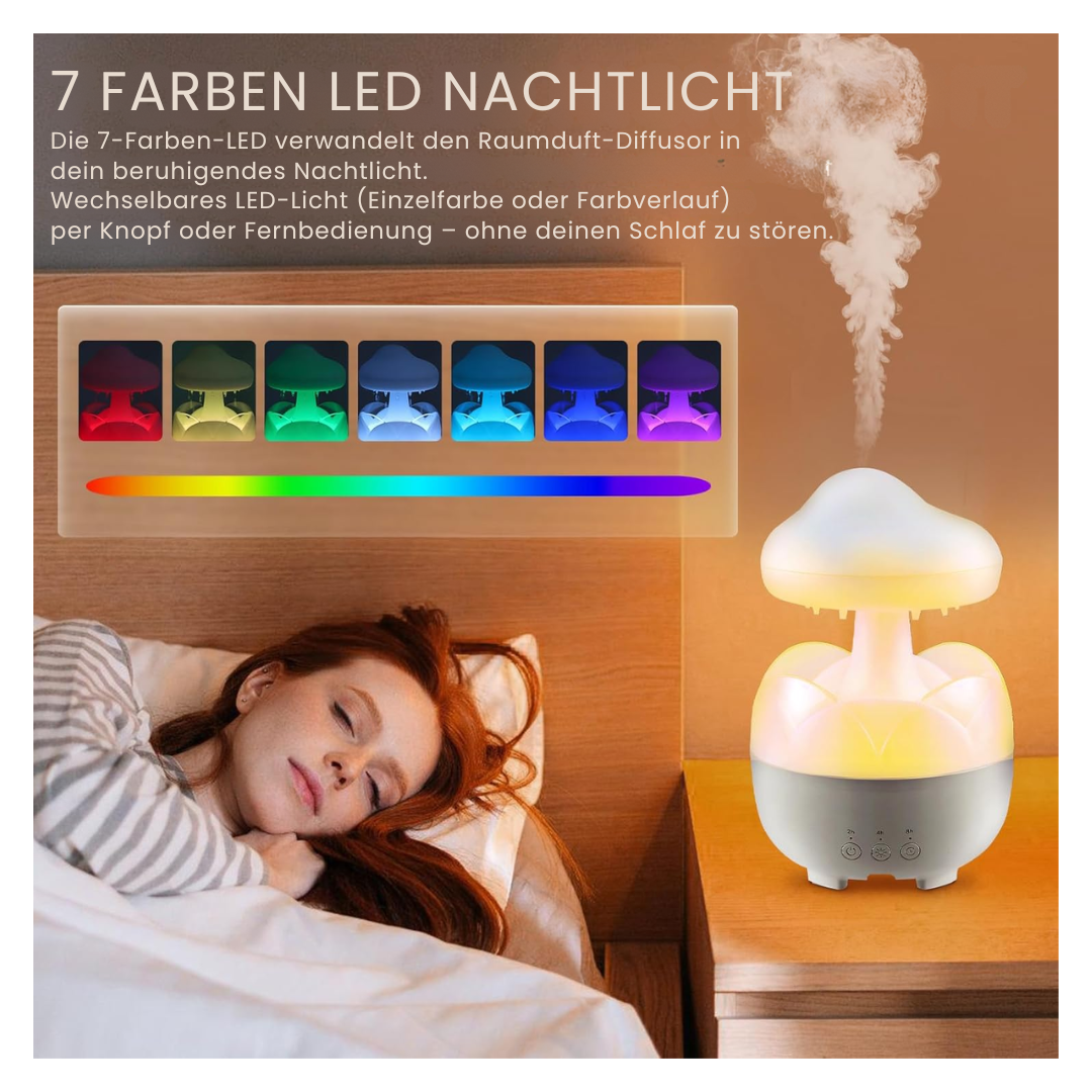 Regentropfen Luftbefeuchter Lampe mit Fernbedienung