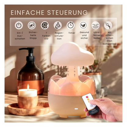Regentropfen Luftbefeuchter Lampe mit Fernbedienung