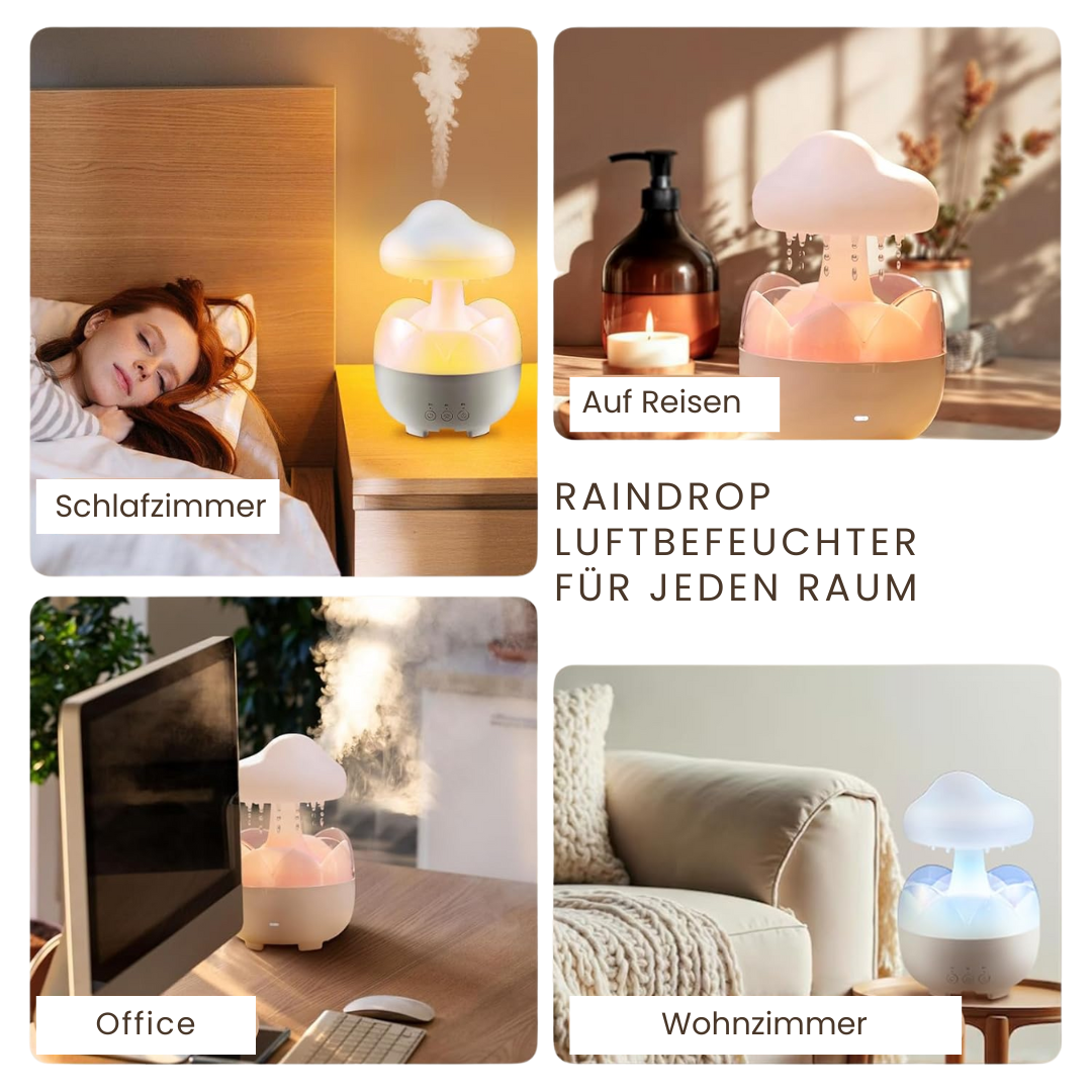 Regentropfen Luftbefeuchter Lampe mit Fernbedienung
